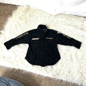 Wrangler Black Kids Button Down Shirt